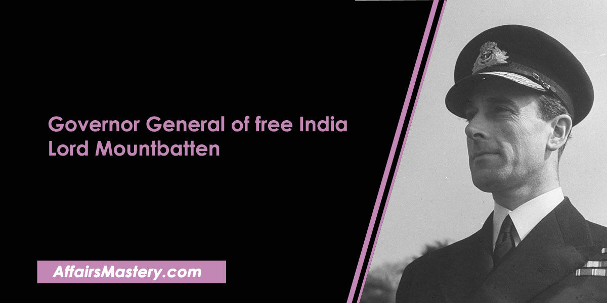 lord mountbatten first governor general of free india