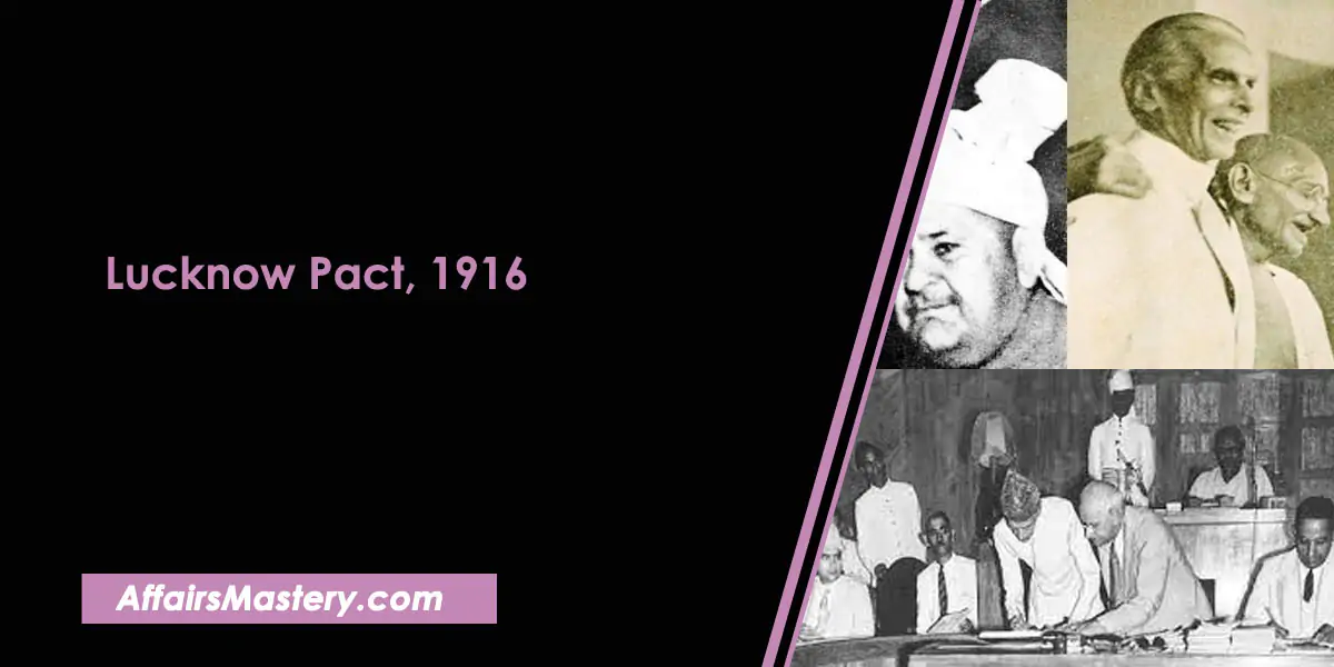 Lucknow Pact 1916, COngress and Muslim league pact