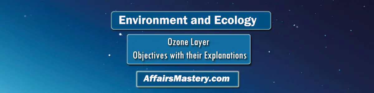 Important Ozone Layer MCQ